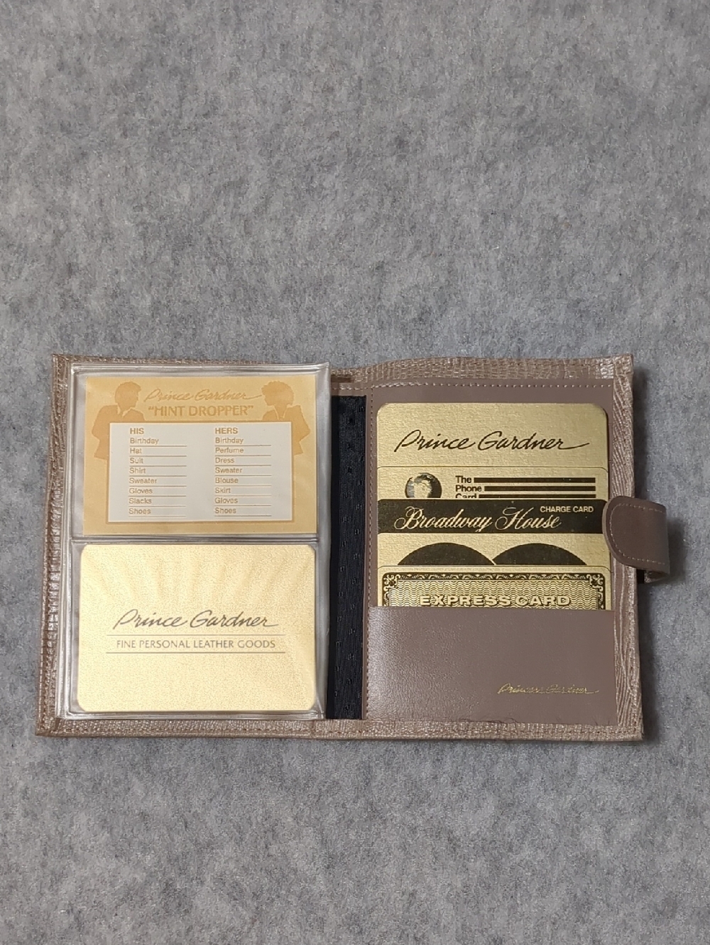 Princess Gardner skinpig leather vintage wallet Credit card Secretary NWT - Picture 5 of 13